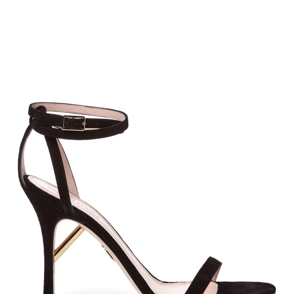 cushnie et ochs Black Felix Suede Ankle Strap - Picture 3 of 7